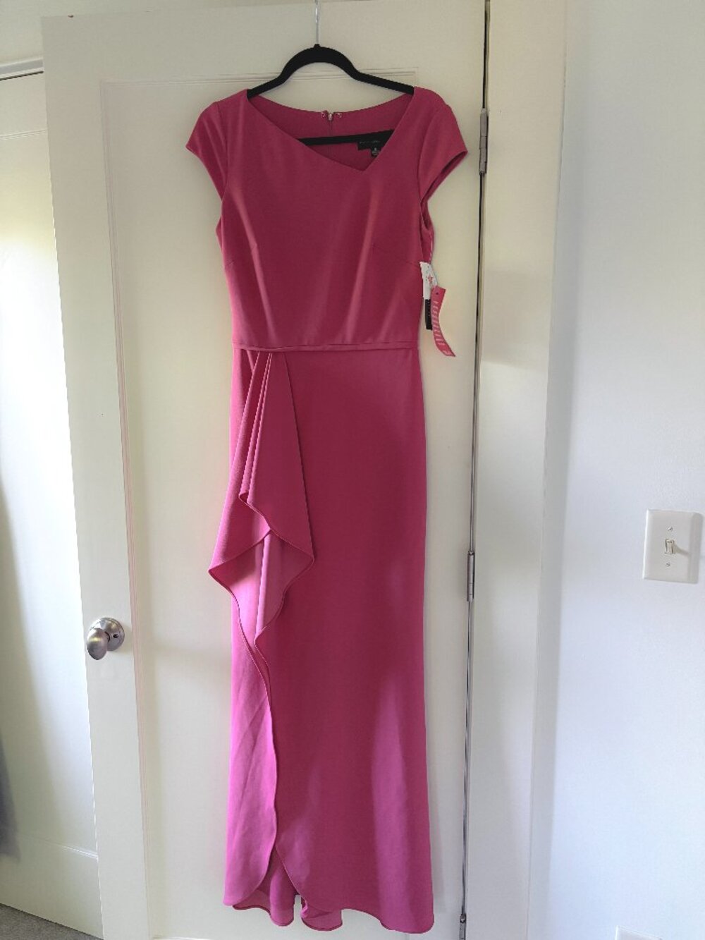Betsy Adam Asymmetrical Formal Full Length Dress - 6